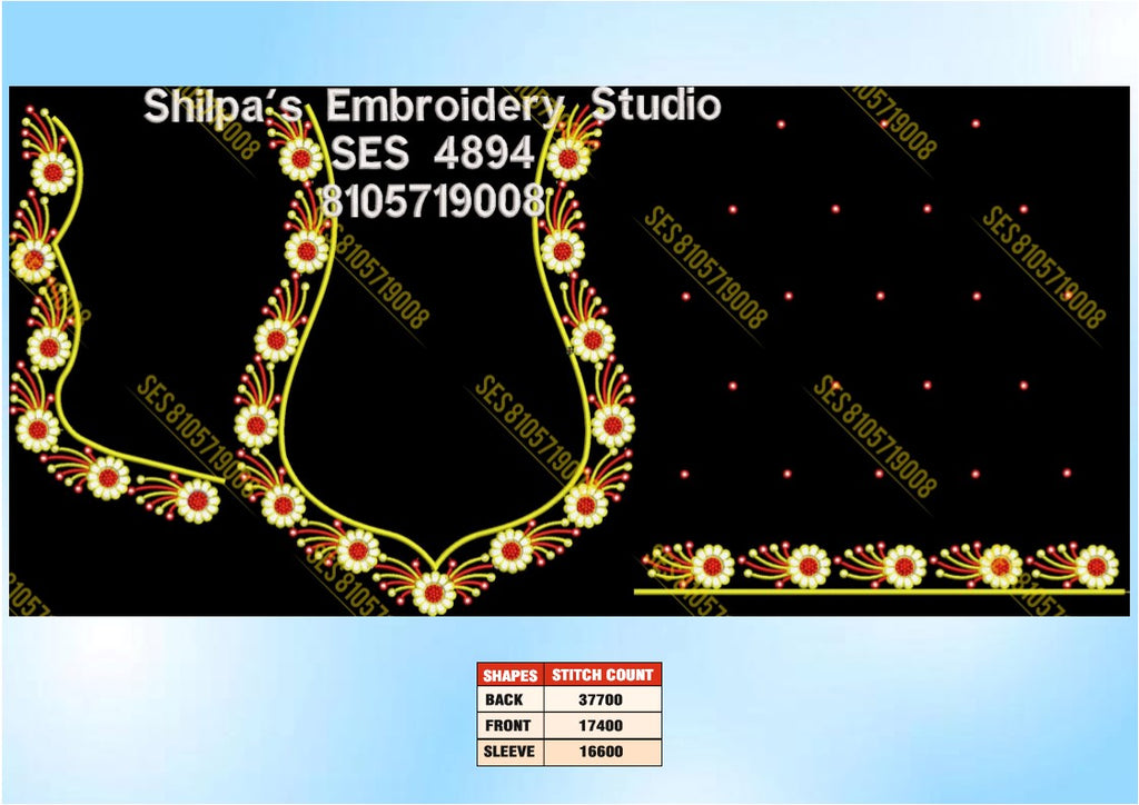 Embroidery Designs 4801-4900 Series