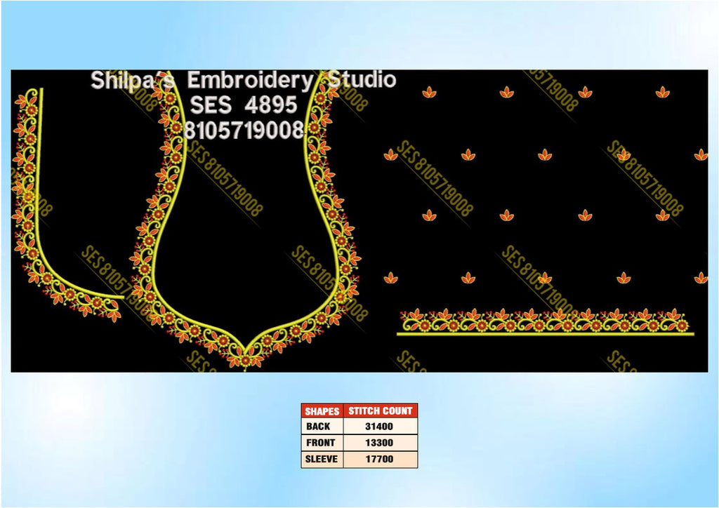 Embroidery Designs 4801-4900 Series