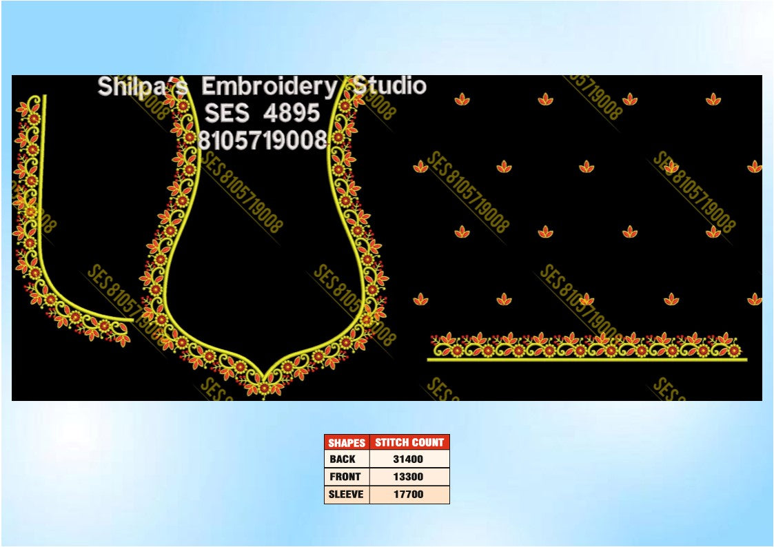 Embroidery Designs 4801-4900 Series