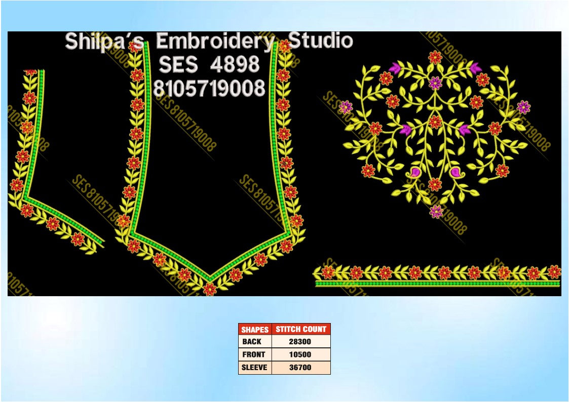 Embroidery Designs 4801-4900 Series