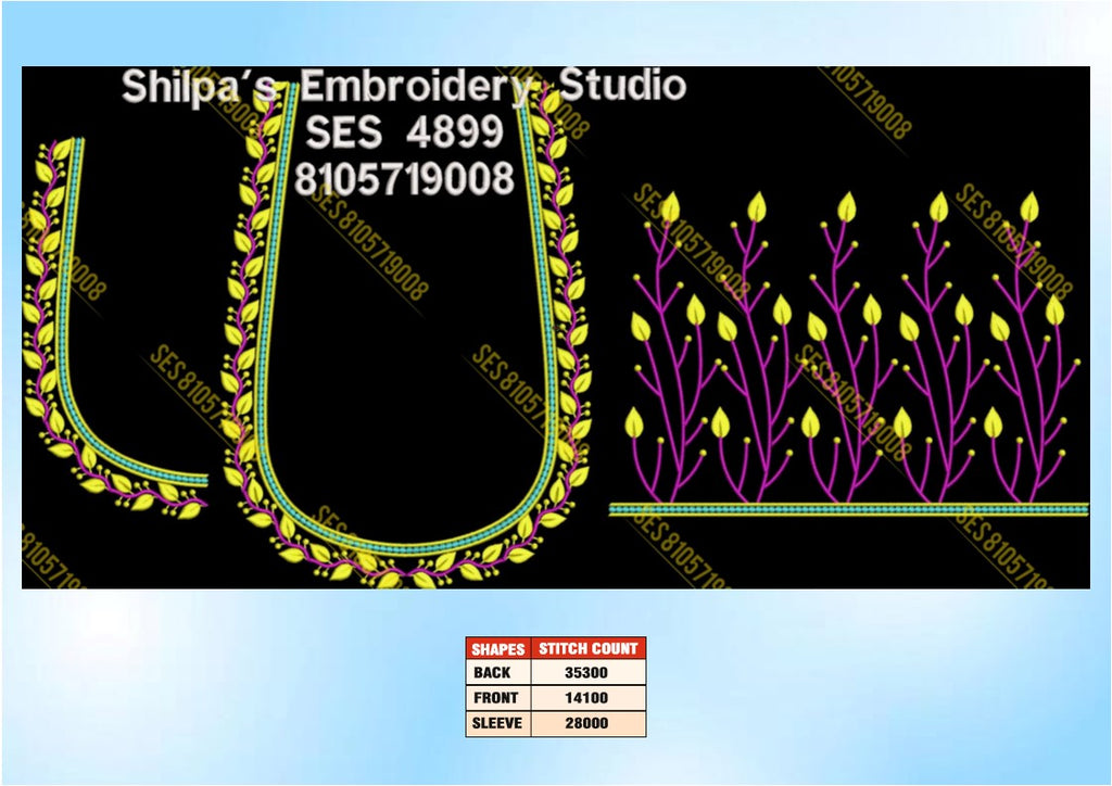 Embroidery Designs 4801-4900 Series
