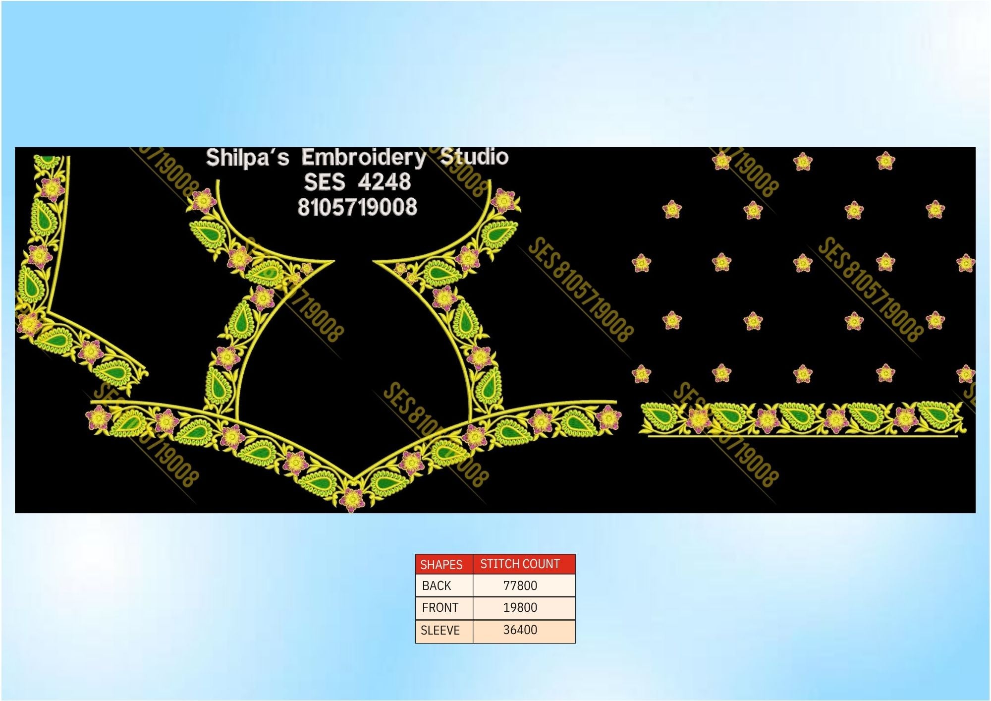 Embroidery Designs 4201-4300 Series