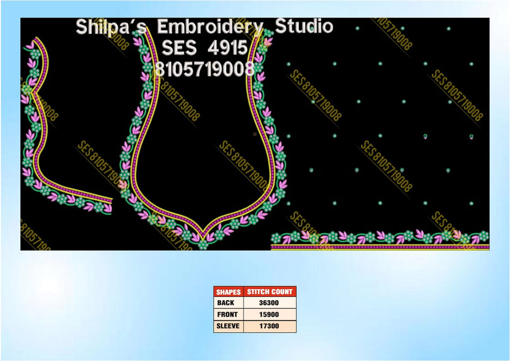 Embroidery Designs 4901-5000 Series
