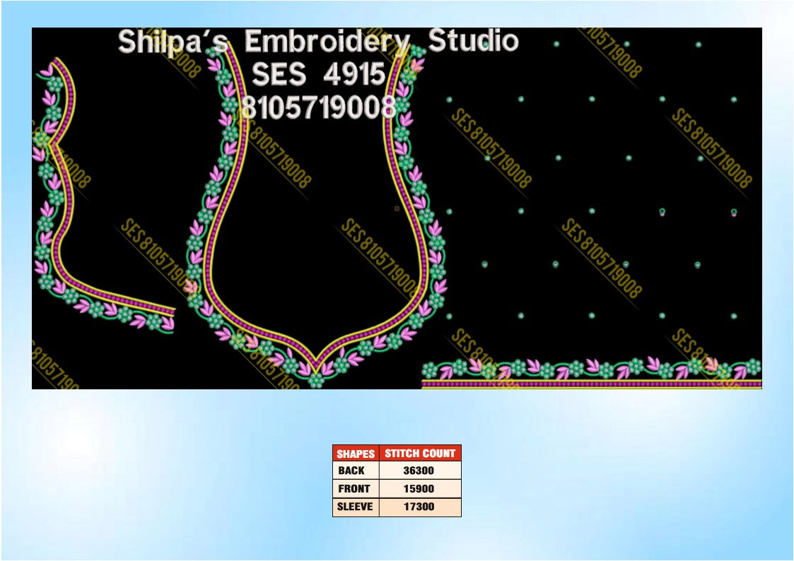Embroidery Designs 4901-5000 Series