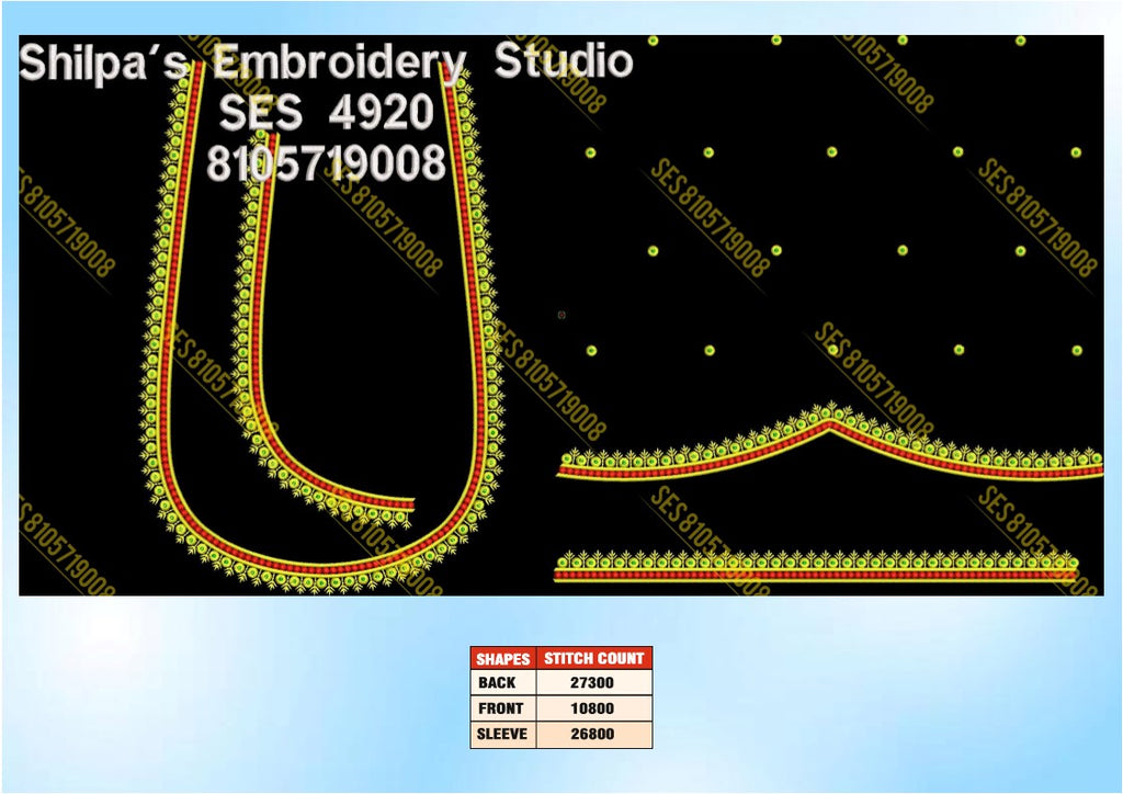 Embroidery Designs 4901-5000 Series