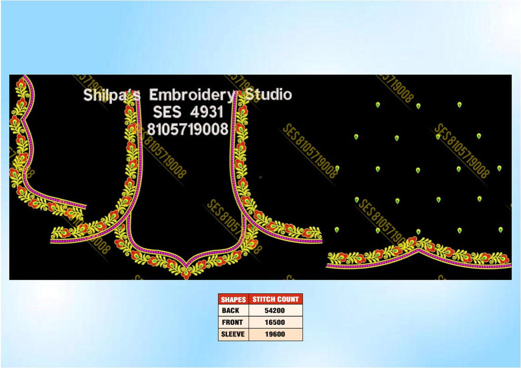 Embroidery Designs 4901-5000 Series