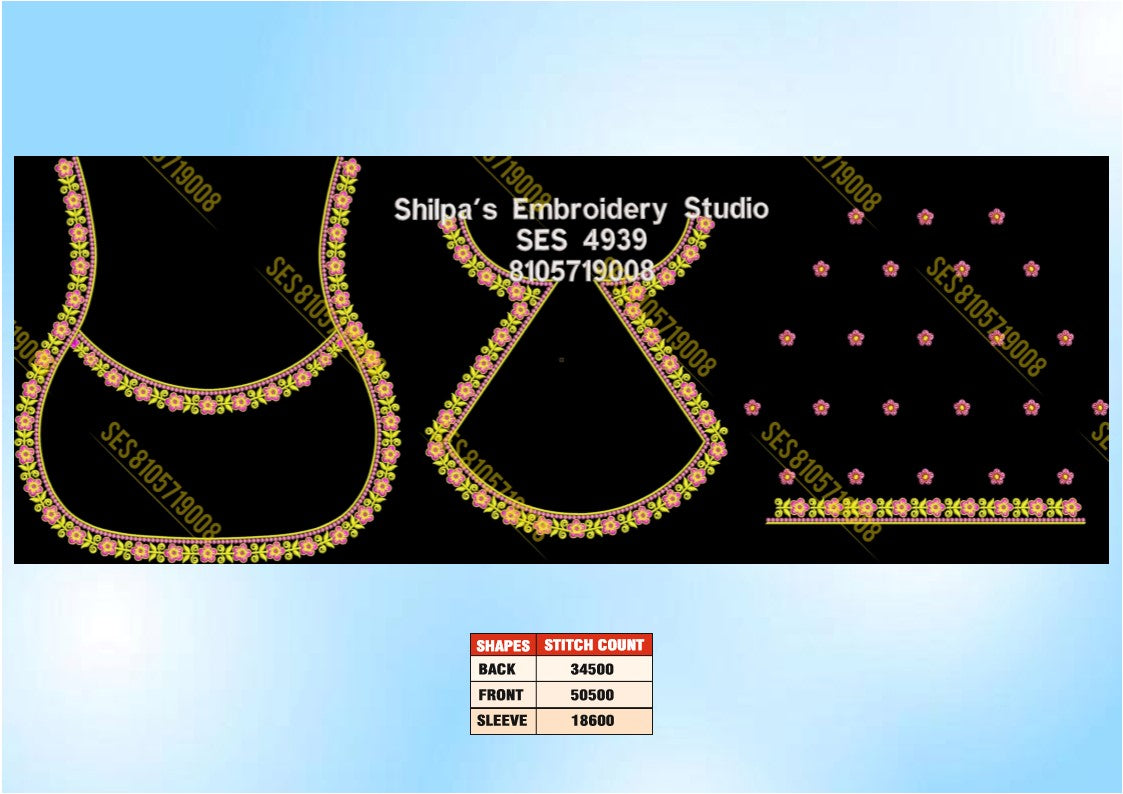 Embroidery Designs 4901-5000 Series