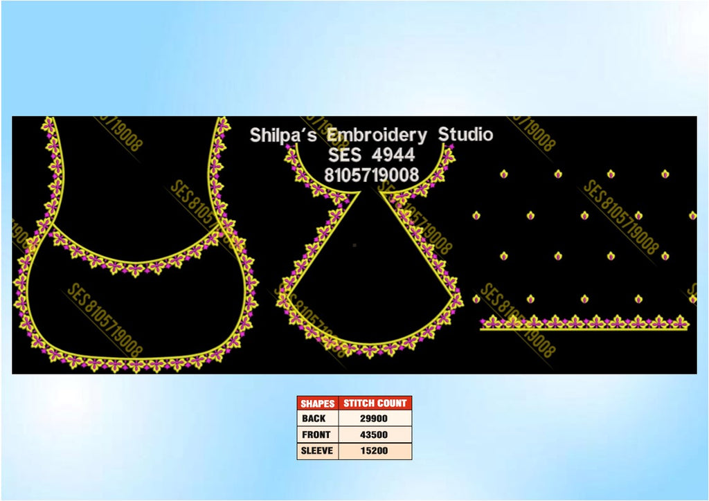 Embroidery Designs 4901-5000 Series