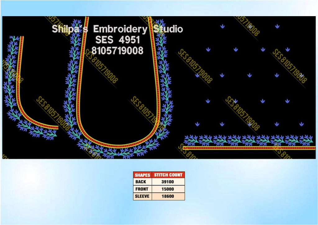 Embroidery Designs 4901-5000 Series