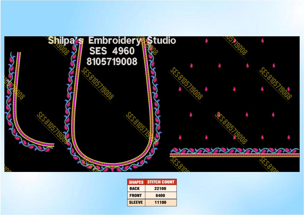 Embroidery Designs 4901-5000 Series