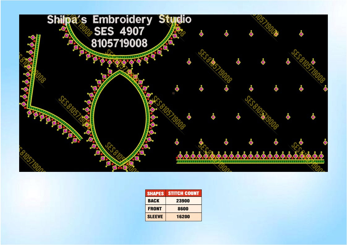 Embroidery Designs 4901-5000 Series