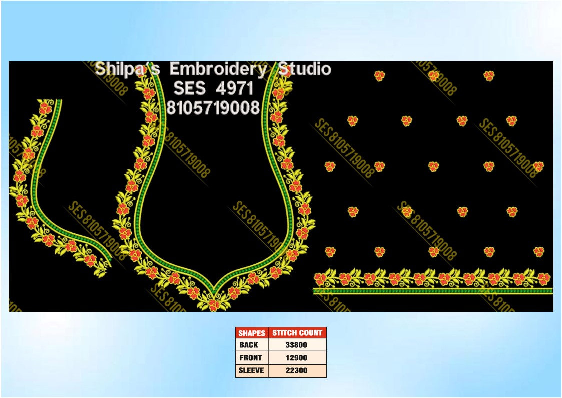 Embroidery Designs 4901-5000 Series