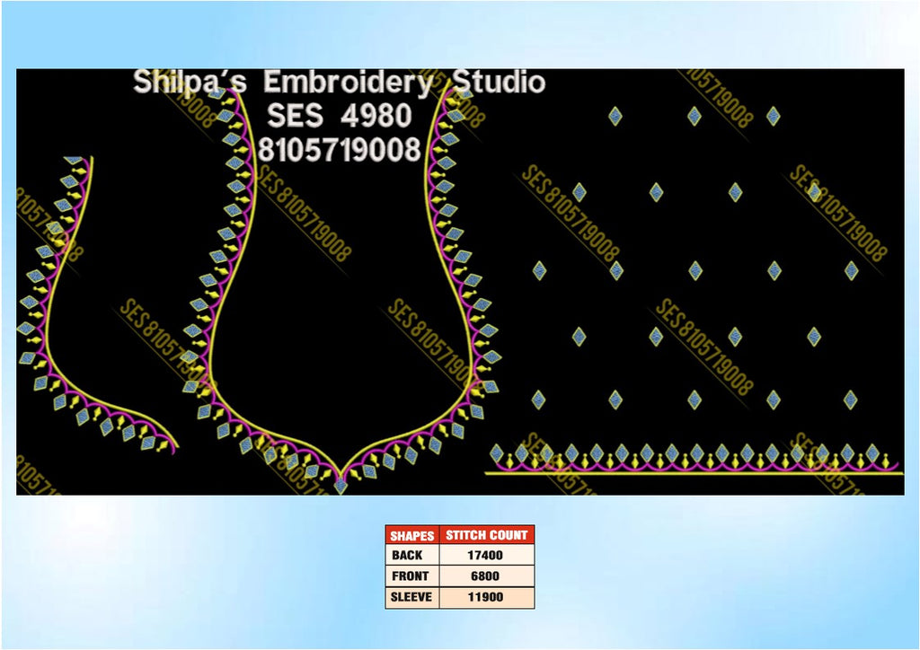 Embroidery Designs 4901-5000 Series