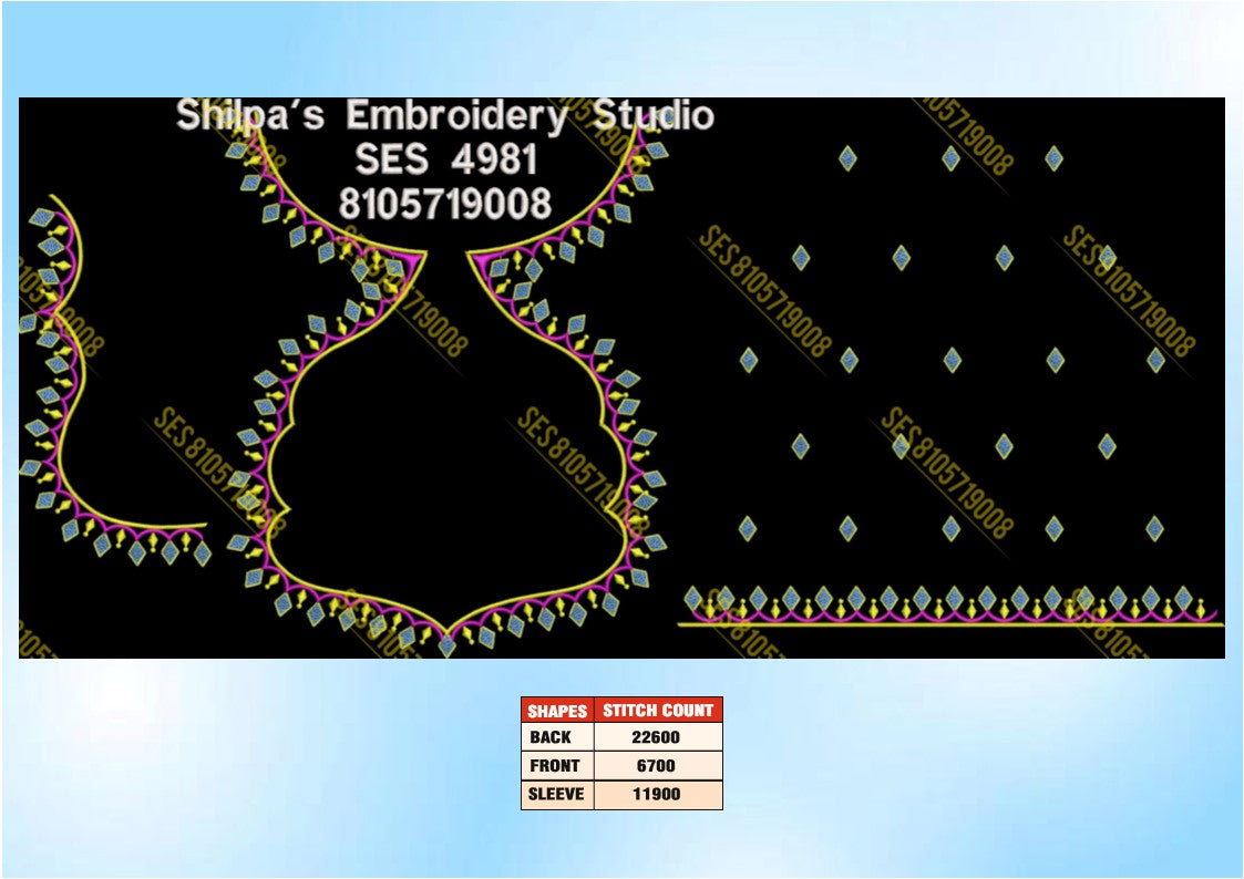 Embroidery Designs 4901-5000 Series