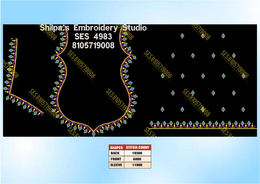 Embroidery Designs 4901-5000 Series