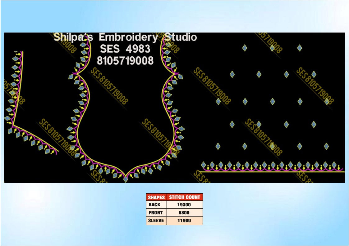 Embroidery Designs 4901-5000 Series