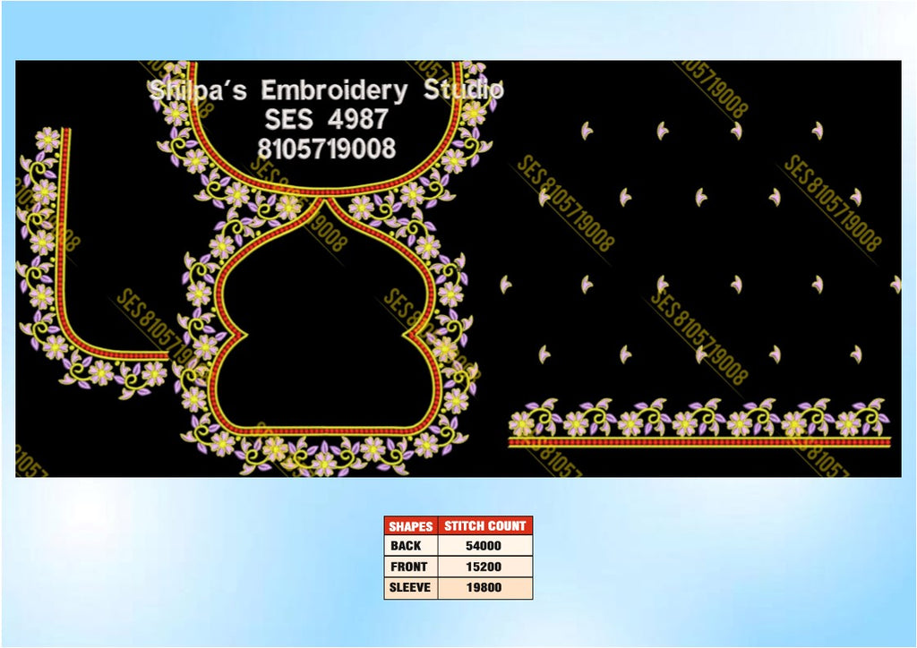 Embroidery Designs 4901-5000 Series