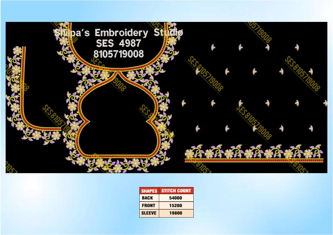 Embroidery Designs 4901-5000 Series