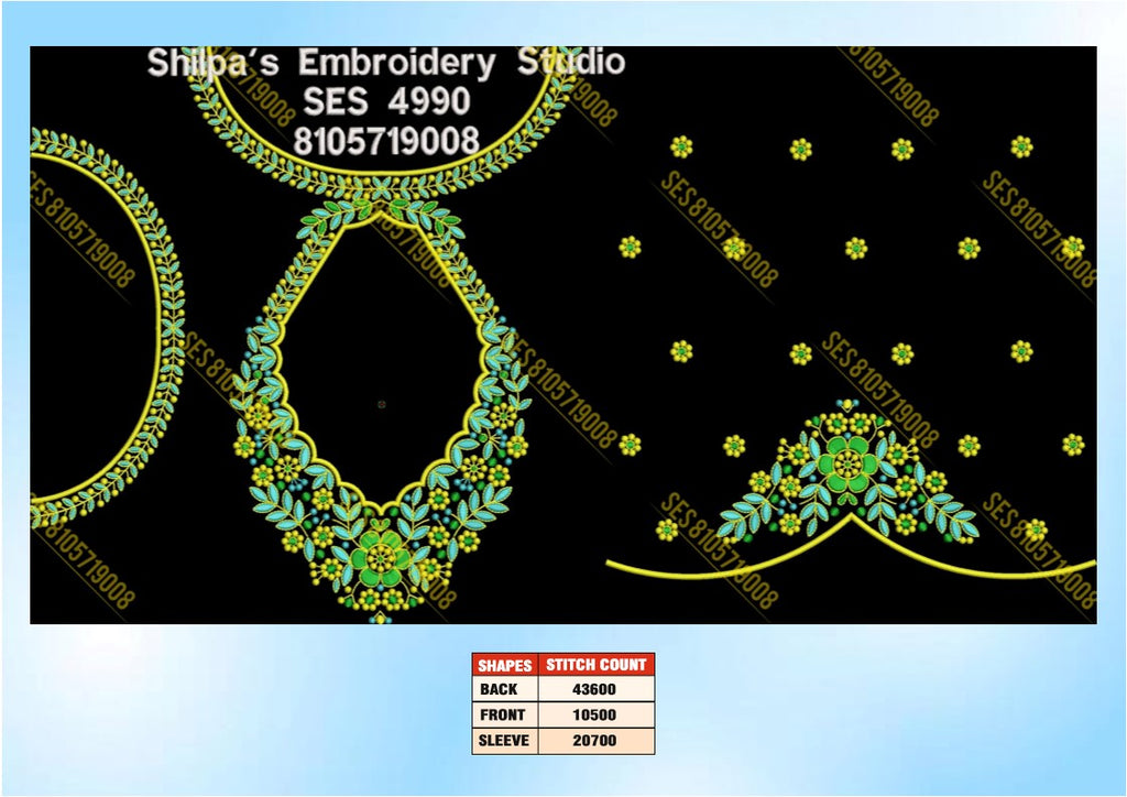 Embroidery Designs 4901-5000 Series