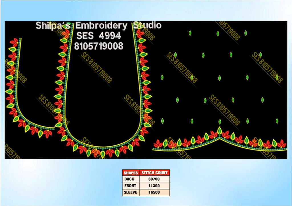 Embroidery Designs 4901-5000 Series