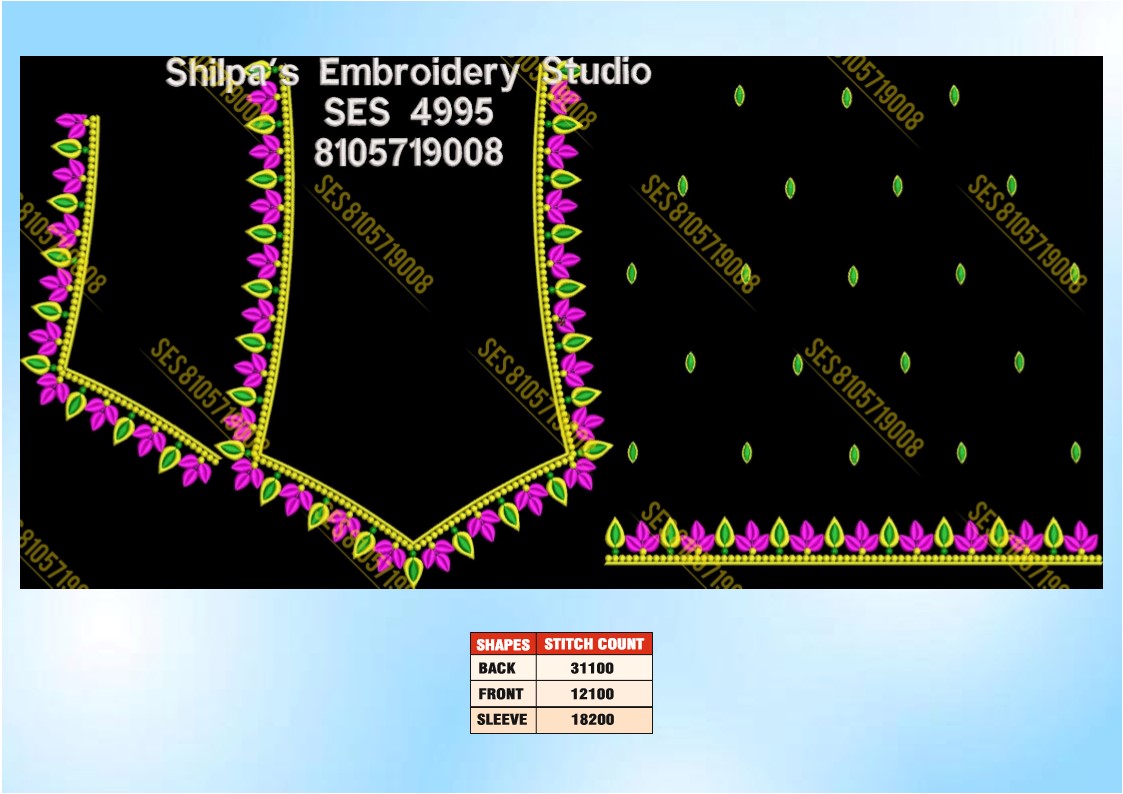 Embroidery Designs 4901-5000 Series