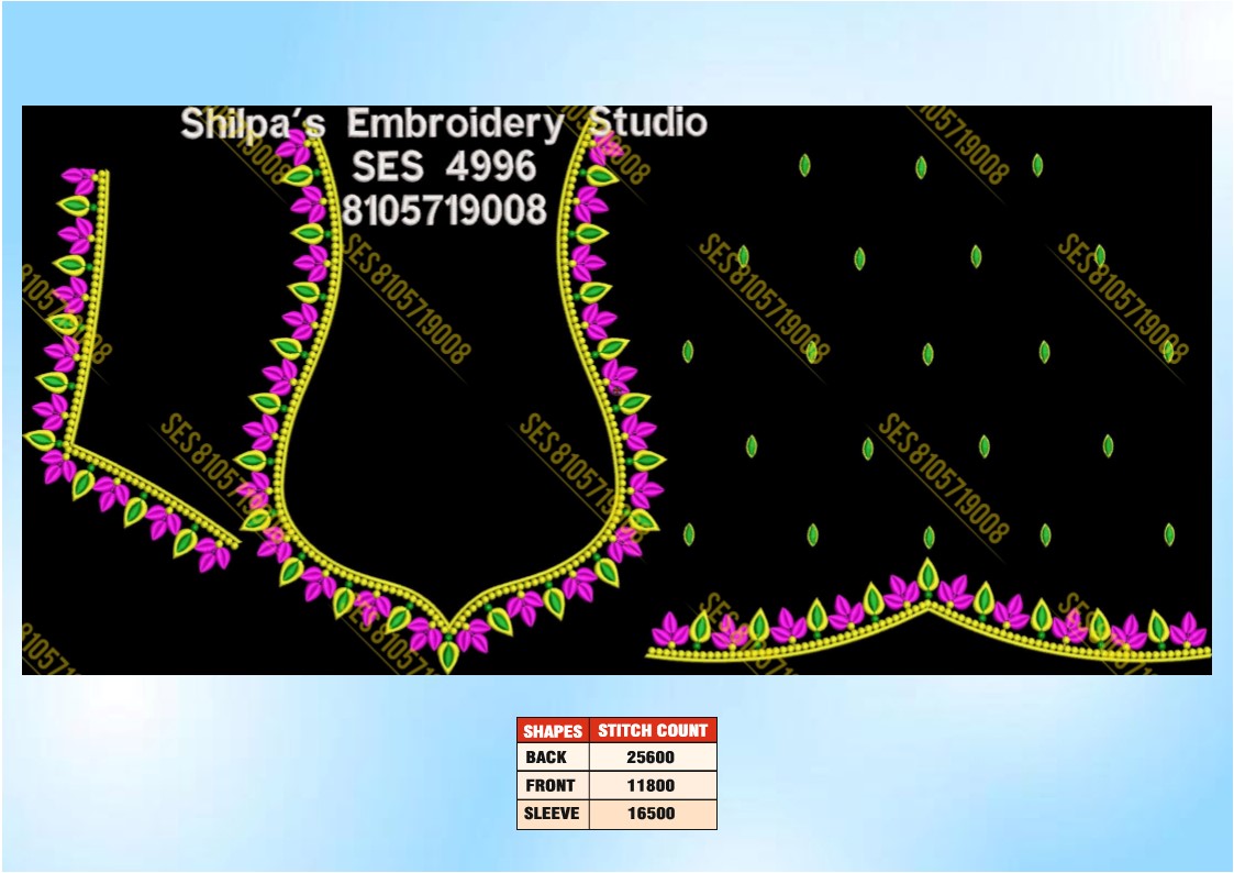 Embroidery Designs 4901-5000 Series