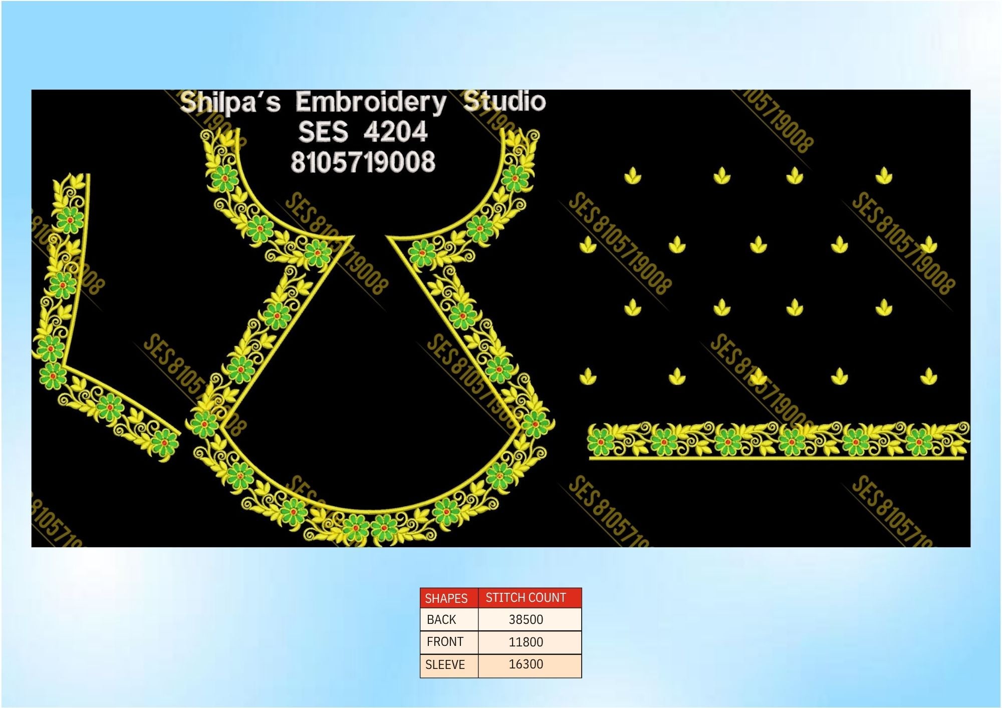 Embroidery Designs 4201-4300 Series