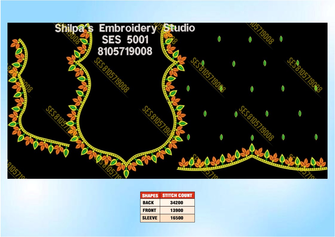 Embroidery Designs 5001-5100 Series