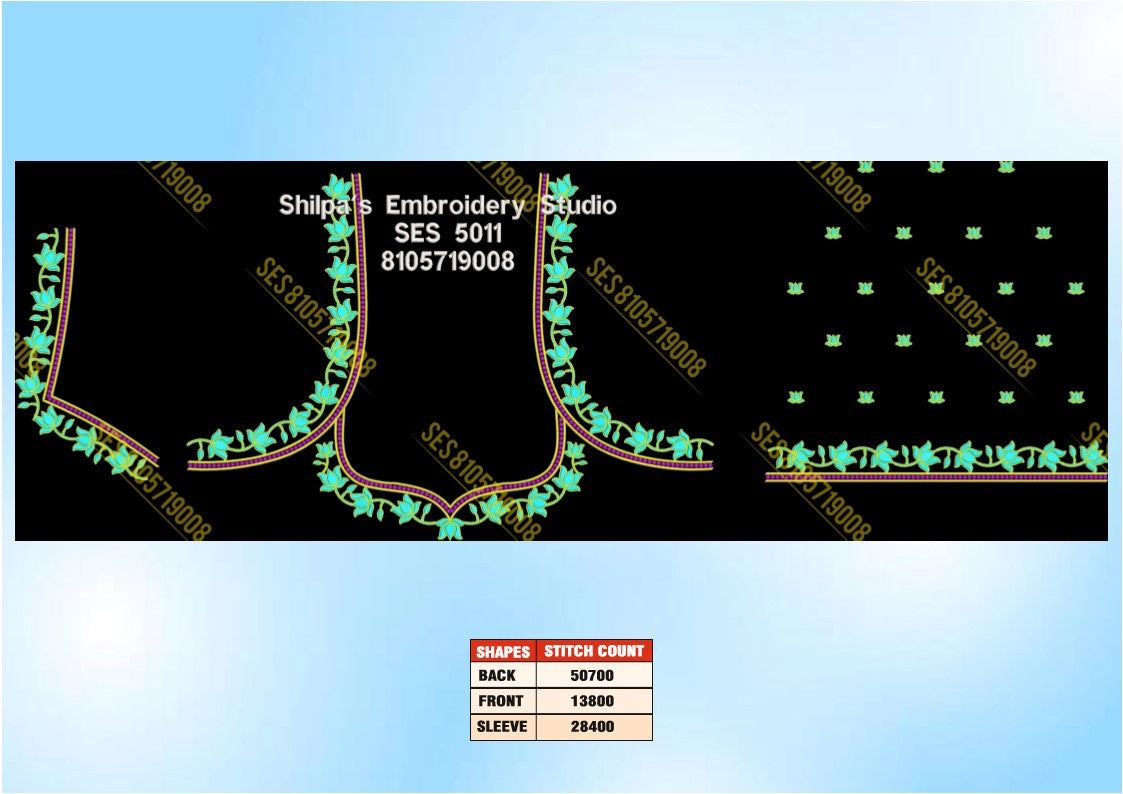 Embroidery Designs 5001-5100 Series