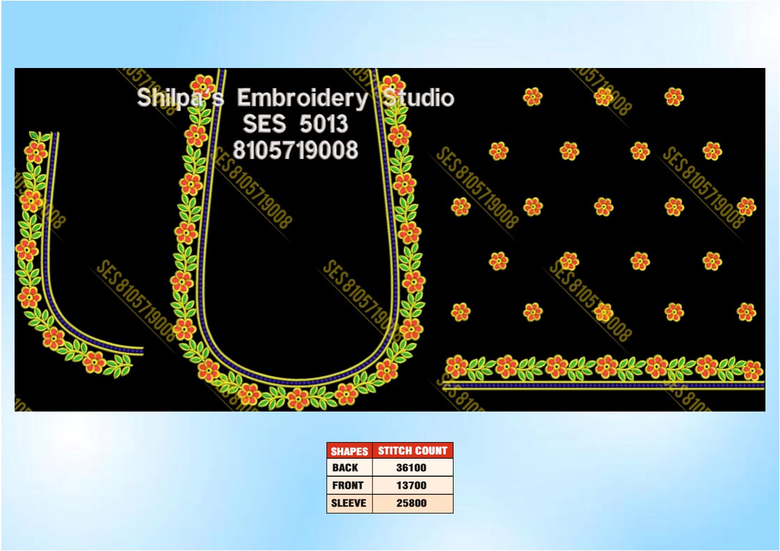 Embroidery Designs 5001-5100 Series