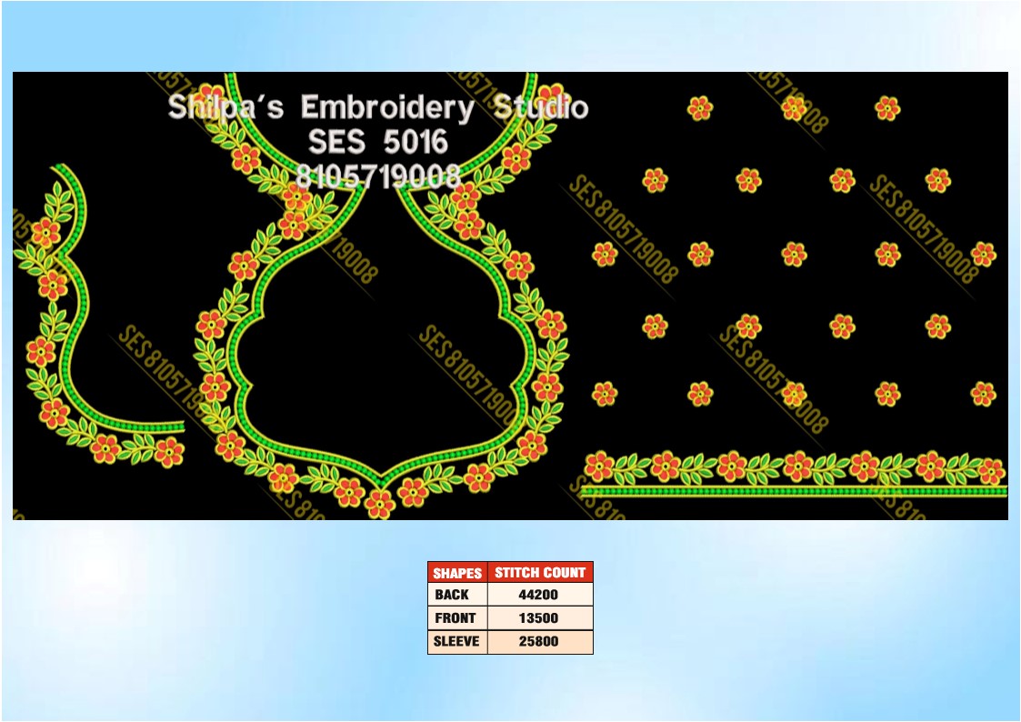 Embroidery Designs 5001-5100 Series