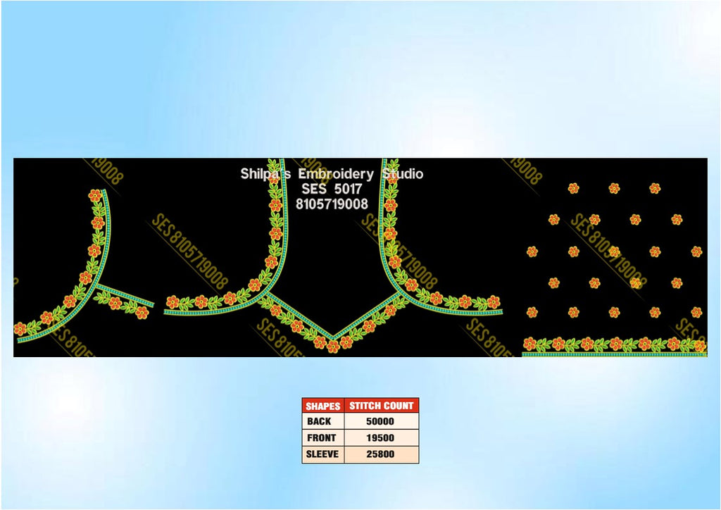 Embroidery Designs 5001-5100 Series