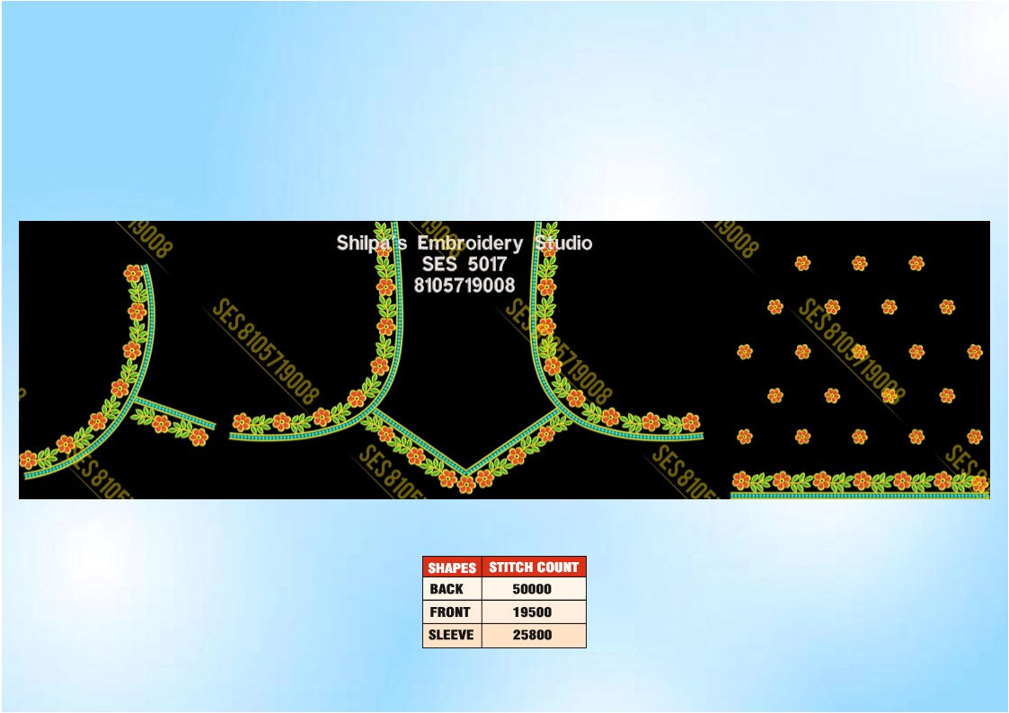 Embroidery Designs 5001-5100 Series