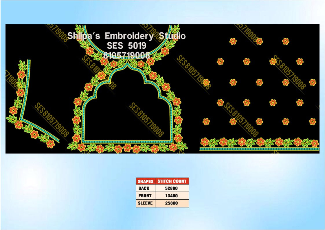 Embroidery Designs 5001-5100 Series