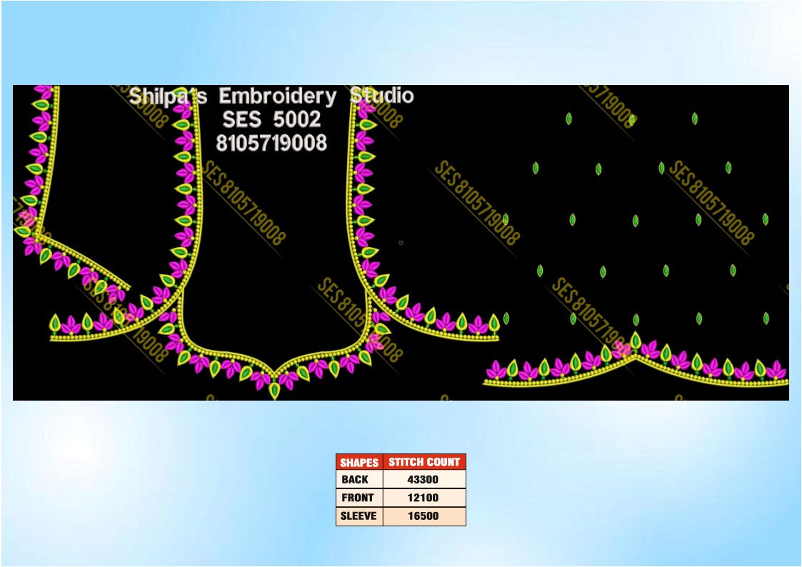 Embroidery Designs 5001-5100 Series