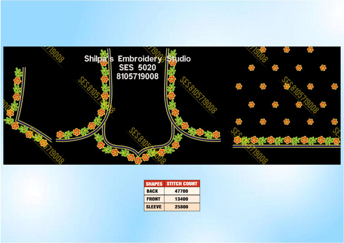 Embroidery Designs 5001-5100 Series