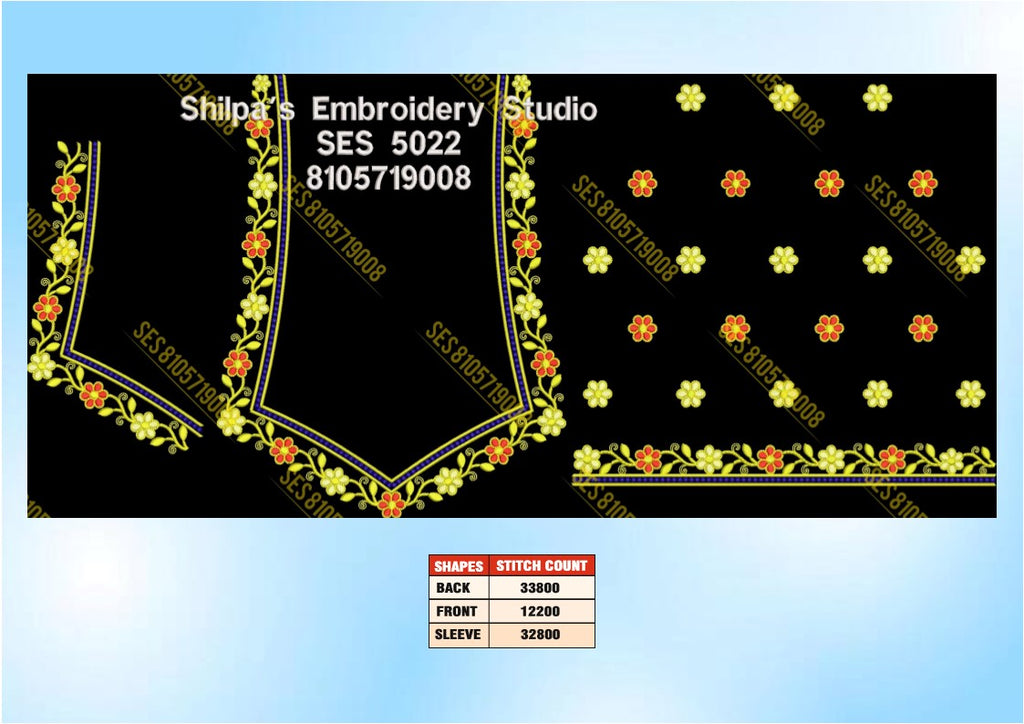 Embroidery Designs 5001-5100 Series