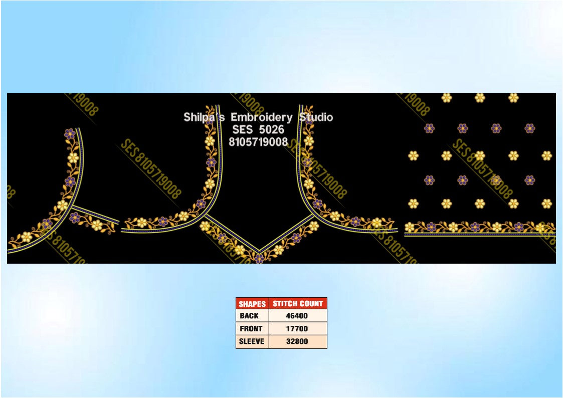 Embroidery Designs 5001-5100 Series