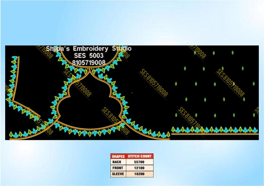 Embroidery Designs 5001-5100 Series