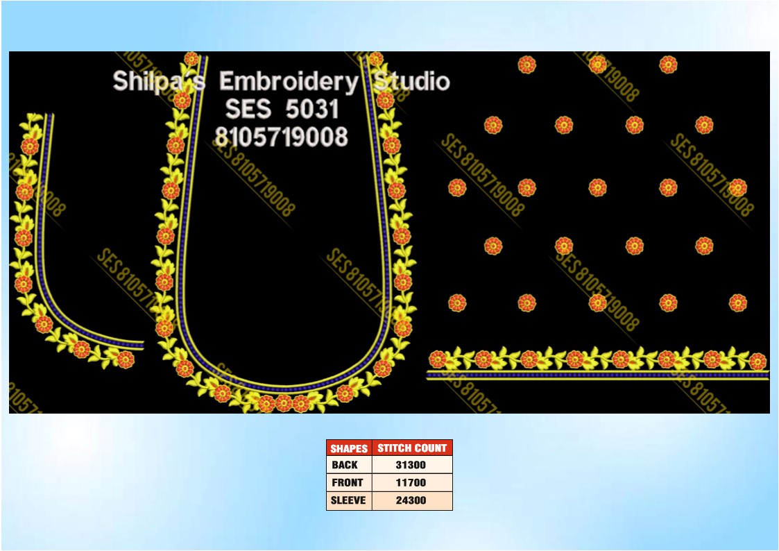 Embroidery Designs 5001-5100 Series