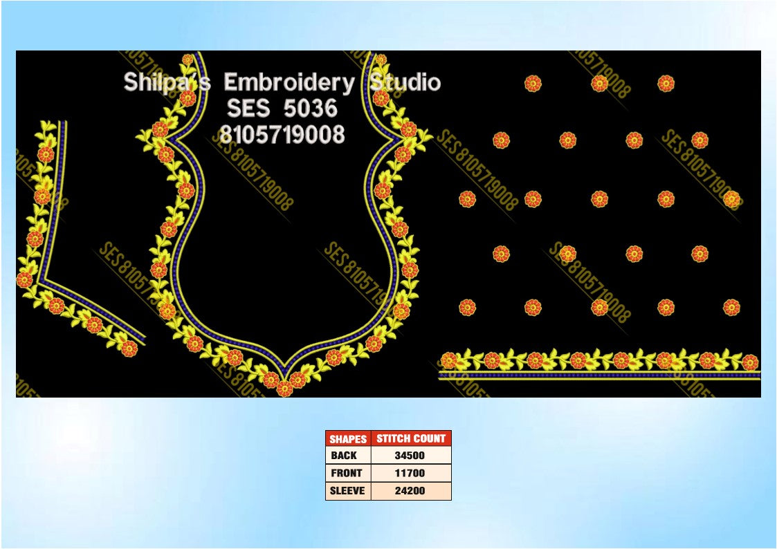 Embroidery Designs 5001-5100 Series
