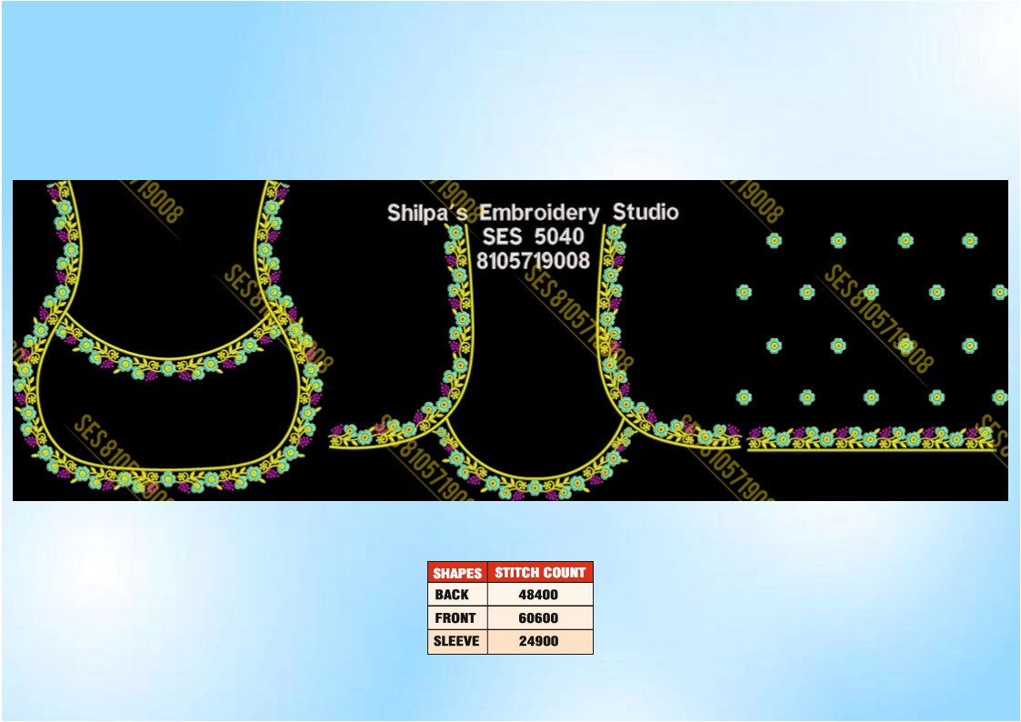 Embroidery Designs 5001-5100 Series