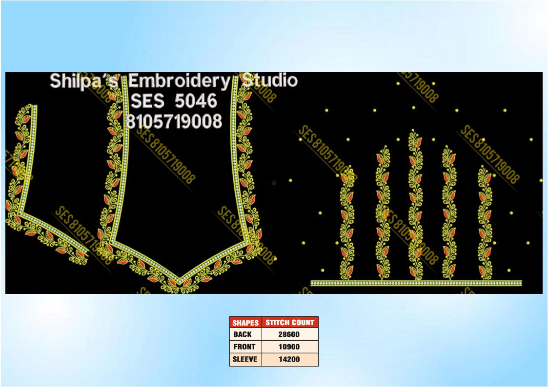 Embroidery Designs 5001-5100 Series