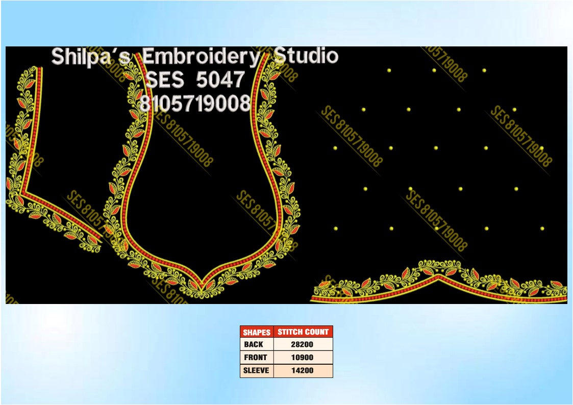 Embroidery Designs 5001-5100 Series