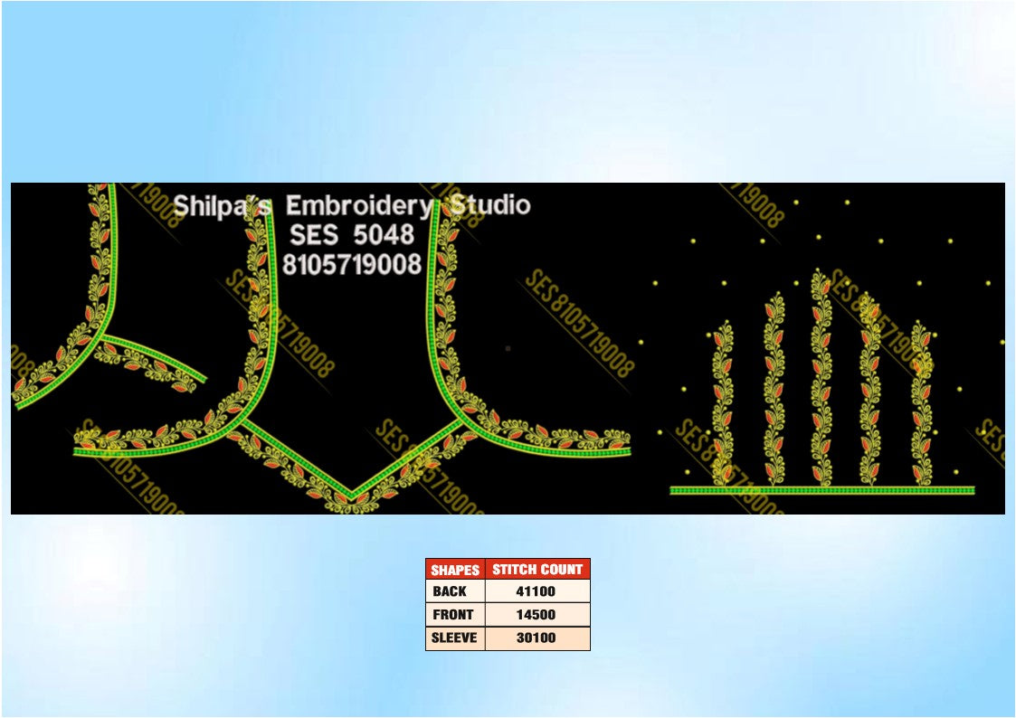 Embroidery Designs 5001-5100 Series
