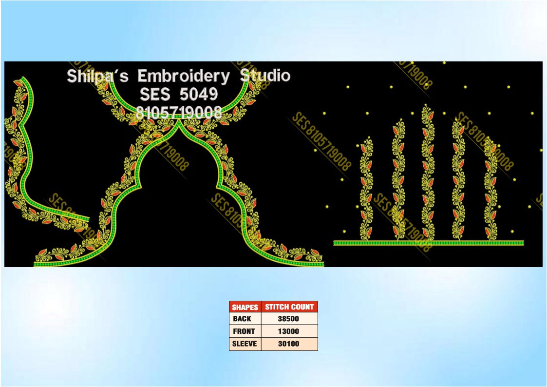 Embroidery Designs 5001-5100 Series