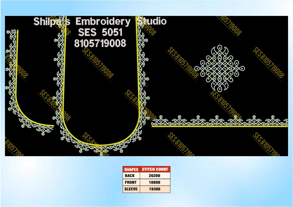 Embroidery Designs 5001-5100 Series