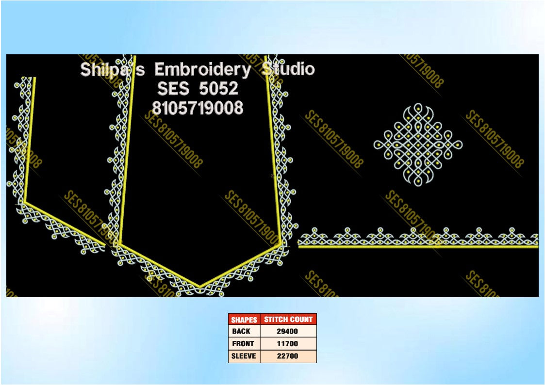 Embroidery Designs 5001-5100 Series
