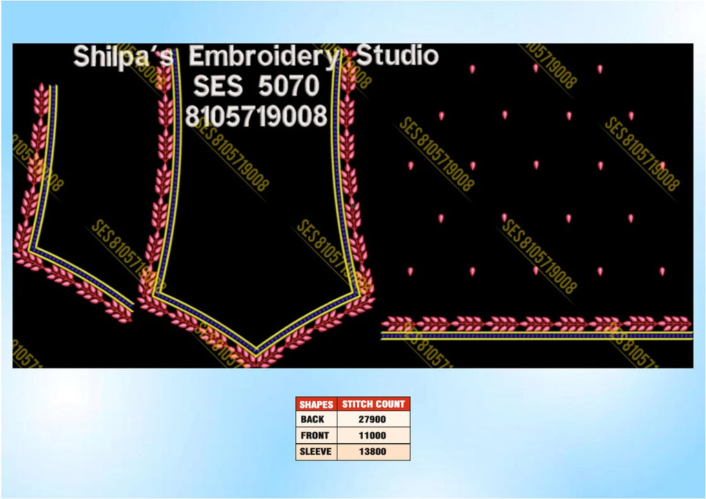 Embroidery Designs 5001-5100 Series