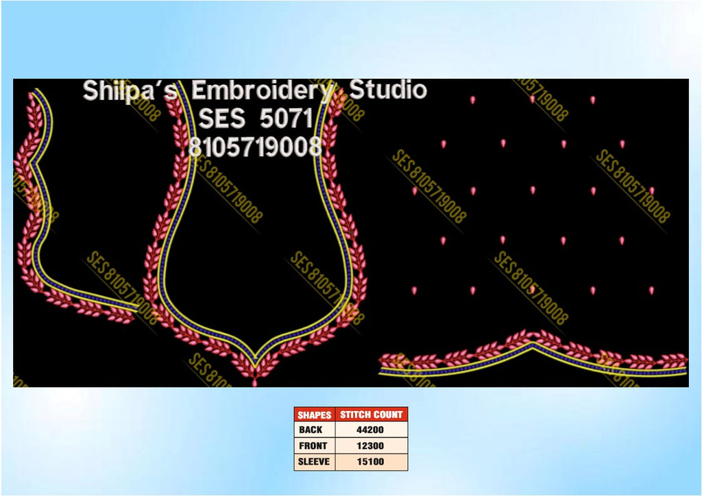 Embroidery Designs 5001-5100 Series